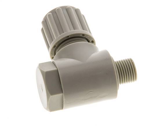 8x6mm & G1/8'' Raccord à compression coude en PP avec filets mâles avec boulon banjo 10 bar