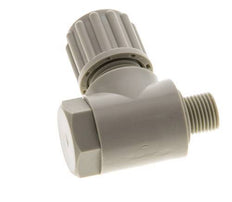 8x6mm & G1/8'' Raccord à compression coude en PP avec filets mâles avec boulon banjo 10 bar