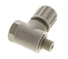 8x6mm & G1/8'' Raccord à compression coude en PP avec filets mâles avec boulon banjo 10 bar