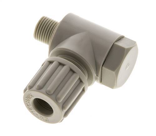 8x6mm & G1/8'' Raccord à compression coude en PP avec filets mâles avec boulon banjo 10 bar