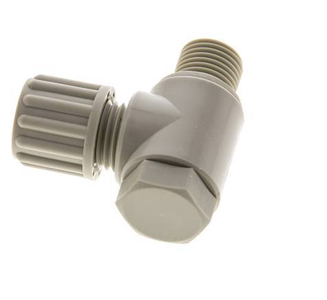 8x6mm & G1/4'' Raccord à compression coude en PP avec filets mâles avec boulon banjo 10 bar