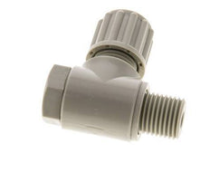 8x6mm & G1/4'' Raccord à compression coude en PP avec filets mâles avec boulon banjo 10 bar