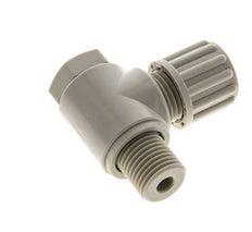 8x6mm & G1/4'' Raccord à compression coude en PP avec filets mâles avec boulon banjo 10 bar