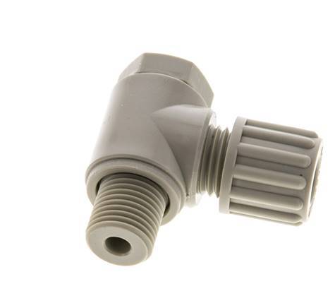 8x6mm & G1/4'' Raccord à compression coude en PP avec filets mâles avec boulon banjo 10 bar