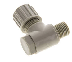 10x8mm & G1/4'' Raccord à compression coude en PP avec filets mâles avec boulon banjo 10 bar