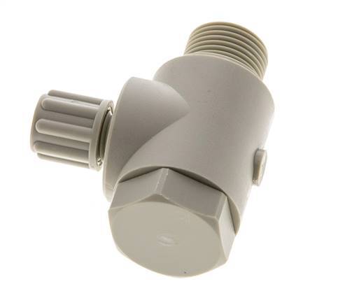 Raccord à compression coude 6x4mm & G3/8'' en PP avec filets mâles et vis banjo 10 bar