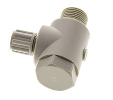 Raccord à compression coude 6x4mm & G3/8'' en PP avec filets mâles et vis banjo 10 bar