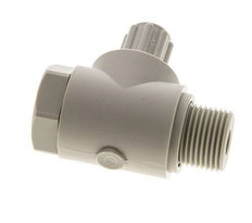 Raccord à compression coude 6x4mm & G3/8'' en PP avec filets mâles et vis banjo 10 bar