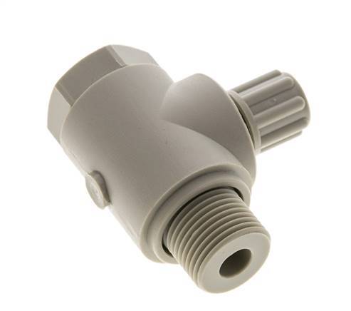 Raccord à compression coude 6x4mm & G3/8'' en PP avec filets mâles et vis banjo 10 bar