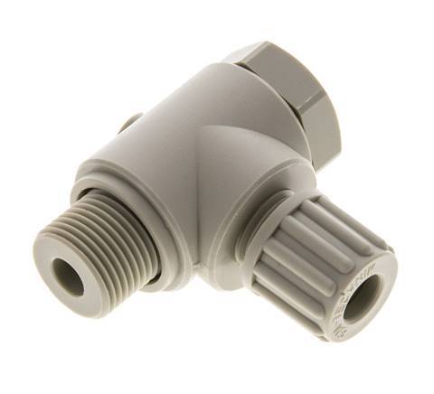 8x6mm & G3/8'' Raccord à compression coude en PP avec filets mâles avec boulon banjo 10 bar