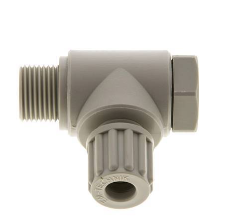 8x6mm & G3/8'' Raccord à compression coude en PP avec filets mâles avec boulon banjo 10 bar