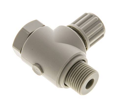 8x6mm & G3/8'' Raccord à compression coude en PP avec filets mâles avec boulon banjo 10 bar