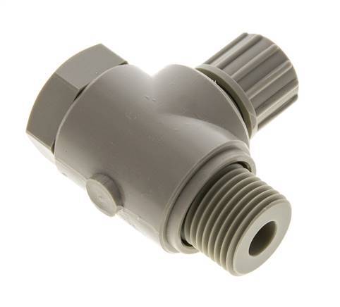 10x8mm & G1/2'' Raccord à compression coude en PP avec filets mâles avec boulon banjo 10 bar