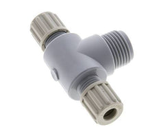 8x6mm & G1/2'' PA T-Shape Tee Compression Fitting with Male Threads 10 bar