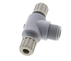 8x6mm & G1/2'' PA T-Shape Tee Compression Fitting with Male Threads 10 bar