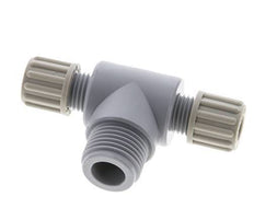 8x6mm & G1/2'' PA T-Shape Tee Compression Fitting with Male Threads 10 bar