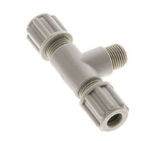 6x4mm & G1/8'' PP T-Shape Tee Compression Fitting with Male Threads 10 bar