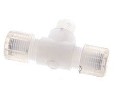 10x8mm & G1/4'' PFA T-Shape Tee Cutting Fitting with Male Threads 10 bar