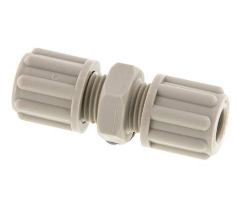 Raccord de compression droit en PP 6x4mm 10 bar [2 Pièces].