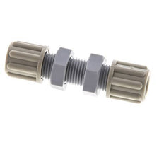 Raccord de compression droit PA 6x4mm Bulkhead 10 bar [2 Pièces].