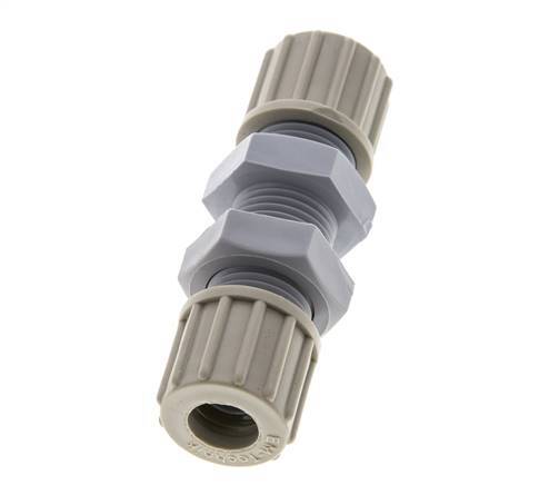 Raccord de compression droit PA 10x8mm Bulkhead 10 bar [2 Pièces].