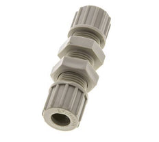 10x8mm PP Straight Compression Fitting Bulkhead 10 bar