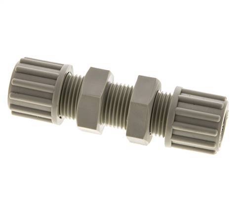 12x9mm PP Droit Compression Fitting Bulkhead 10 bar