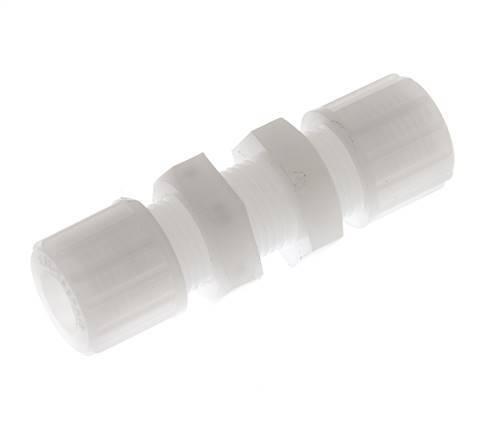 10x8mm PVDF Raccord à compression droit Bulkhead 10 bar