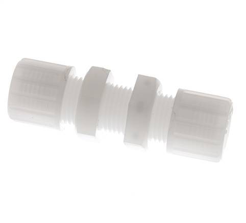 10x8mm PVDF Raccord à compression droit Bulkhead 10 bar