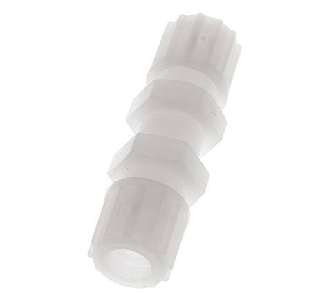 12x10mm PVDF Raccord à compression droit Bulkhead 10 bar