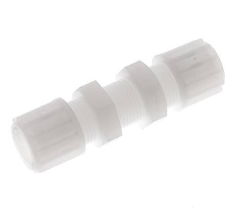 12x10mm PVDF Raccord à compression droit Bulkhead 10 bar