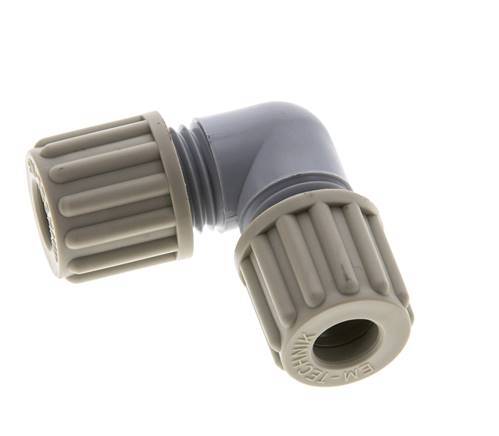 Raccord de compression coude PA 8x6mm 10 bar [2 pièces].