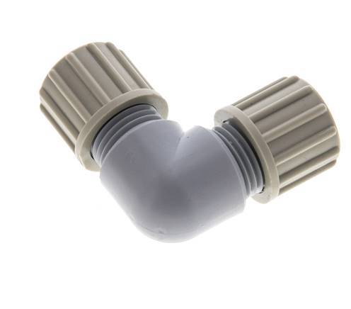 Raccord de compression coude PA 10x8mm 10 bar [2 Pièces]