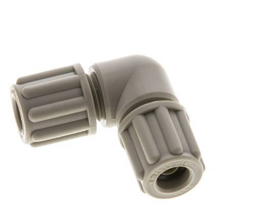 Raccord de compression coude en PP 6x4mm 10 bar [2 Pièces].