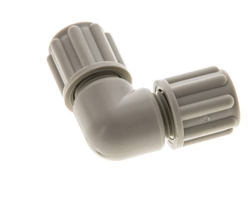 Raccord de compression coude en PP 6x4mm 10 bar [2 Pièces].