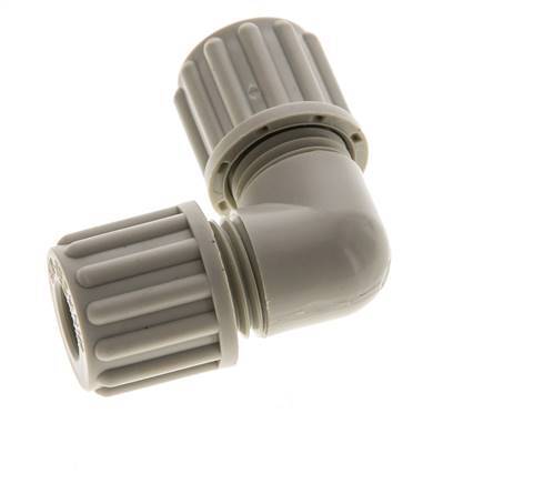8x6mm PP Coude Compression Fitting 10 bar
