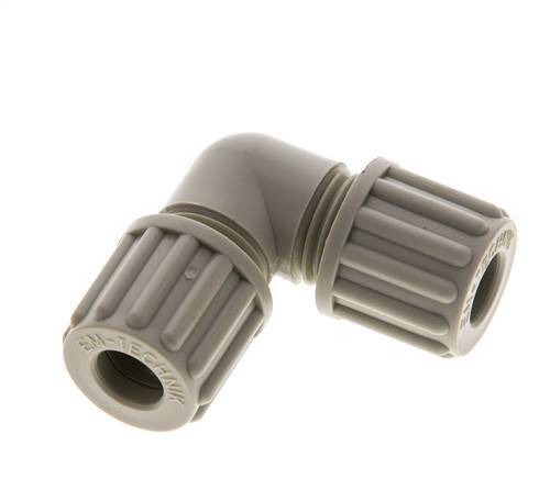 8x6mm PP Coude Compression Fitting 10 bar