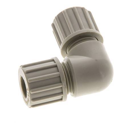 10x8mm PP Coude Compression Fitting 10 bar