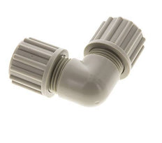 12x10mm PP Coude Compression Fitting 10 bar