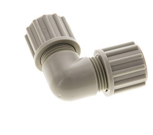 12x10mm PP Coude Compression Fitting 10 bar