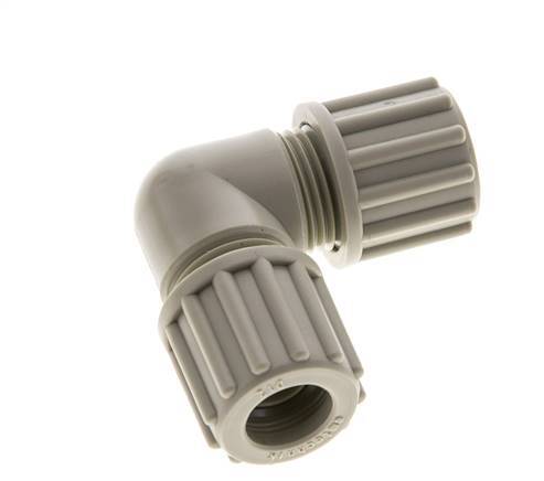 12x10mm PP Coude Compression Fitting 10 bar