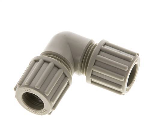 12x10mm PP Coude Compression Fitting 10 bar
