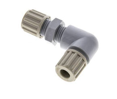 Raccord de compression coude PA 8x6mm Bulkhead 10 bar [2 Pièces].