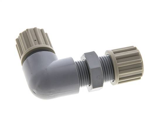 12x9mm PA Coude Compression Raccord Bulkhead 10 bar