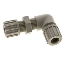 14x12mm PP Coude Compression Fitting Bulkhead 10 bar