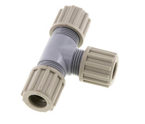 12x9mm PA T-Shape Tee Compression Fitting 10 bar