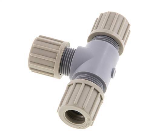 14x12mm PA T-Shape Tee Compression Fitting 10 bar