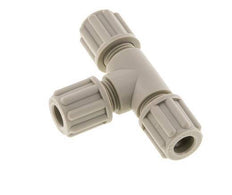 6x4mm PP T-Shape Tee Compression Fitting 10 bar