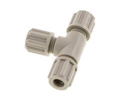 6x4mm PP T-Shape Tee Compression Fitting 10 bar