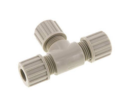 10x8mm PP T-Shape Tee Compression Fitting 10 bar